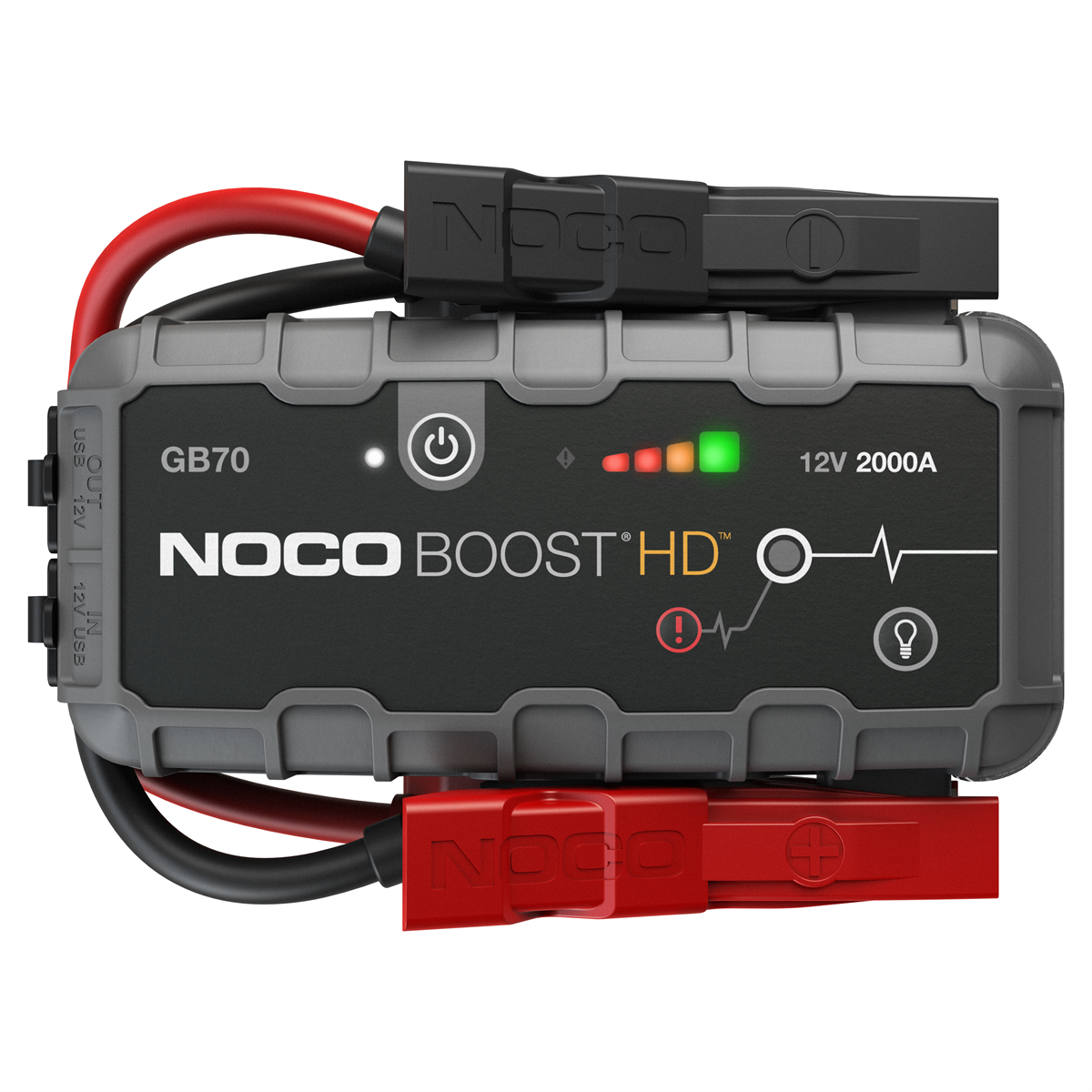 NOCO GB70 2000 A Boost Hd Jump Starter with 400-lumens LED and USB power