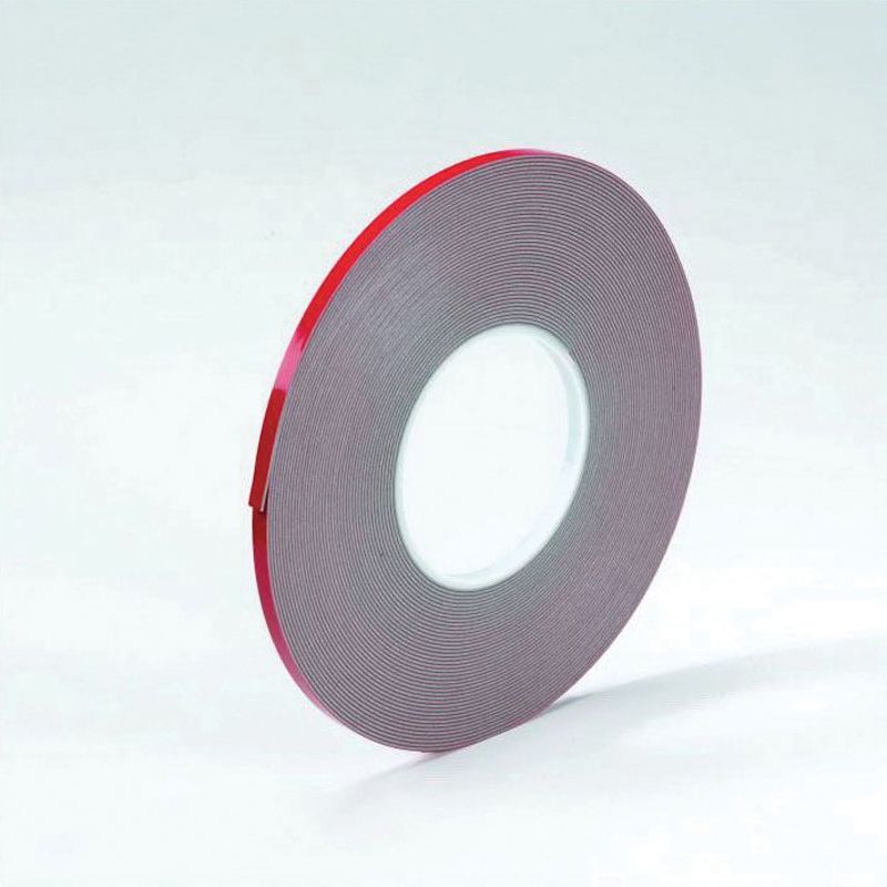 Norton Premium Automotive Attachment Tape 05620 - 20 yd x 1/4 in, Gray/Red, Acrylic Adhesive on