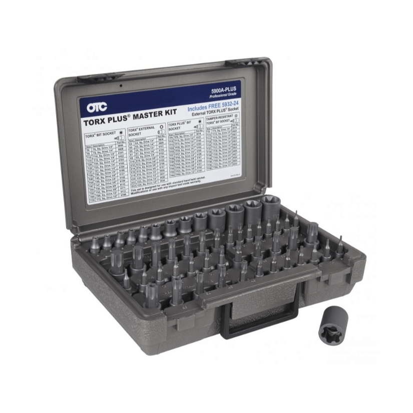OTC 5900A-PLUS 53-Piece Master Torx Bit Socket Set with Torx Plus and Tamper-Resistant Sizes