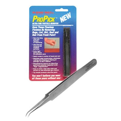 Pro MotorCar ProPick Paint Tweezer 7437 Stainless Steel angled tip