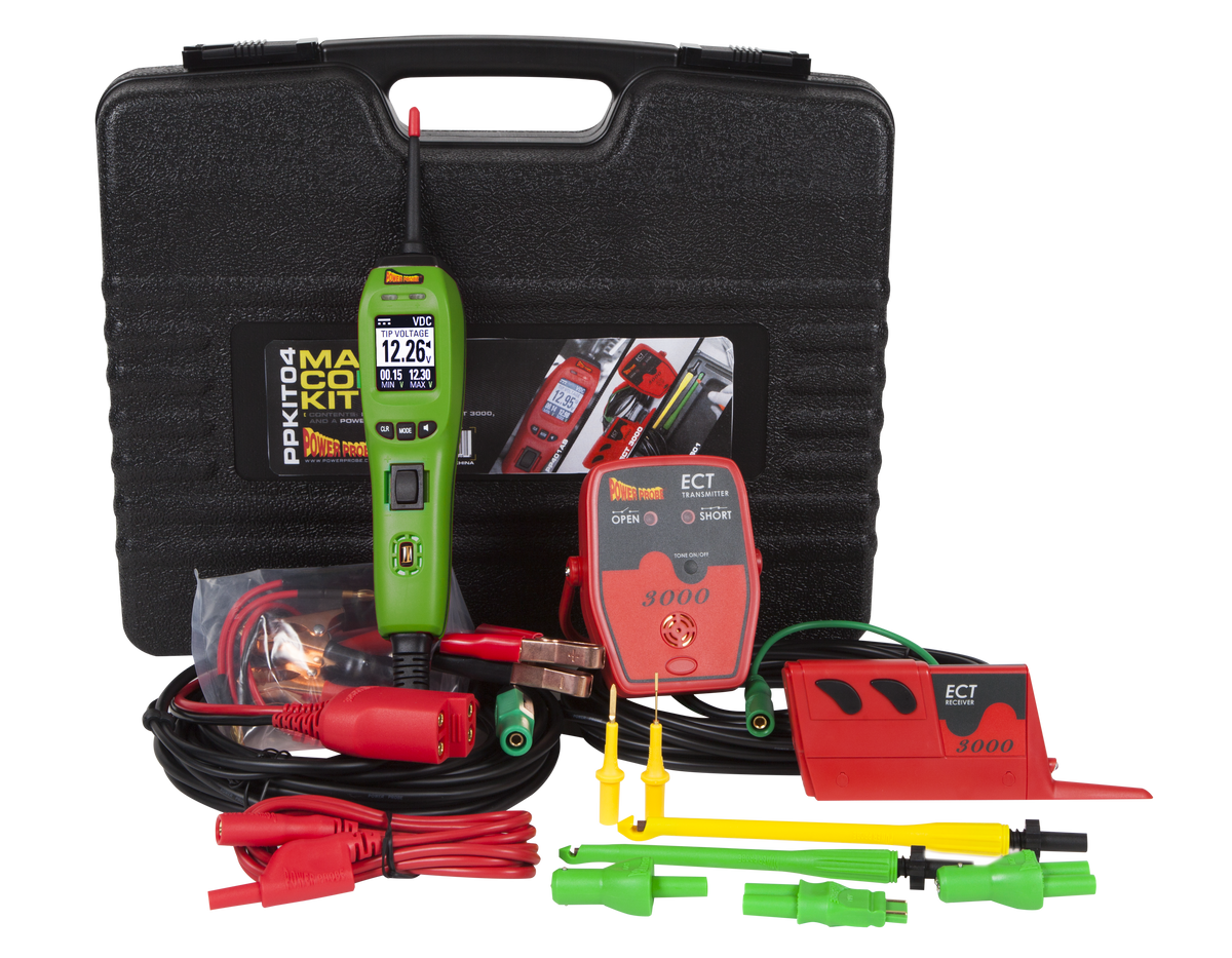 Power Probe 4 Master Combo Kit - PPKIT04 with 23 ft cable, 8 A breaker, PPECT3000