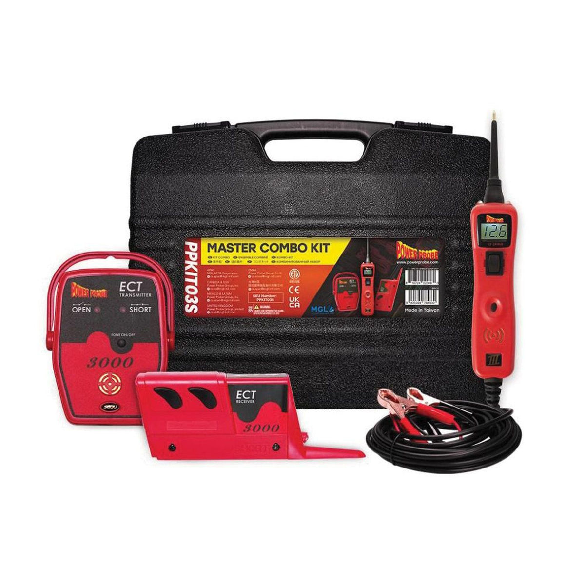 Power Probe PPKIT03S Master Combo Kit with Power Probe 3, ECT3000 Tracer and Test Accessories