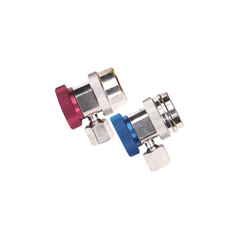 Robinair 18191A Low-Side Service Coupler with Red Actuator for R-134a Enviro-Guard hoses