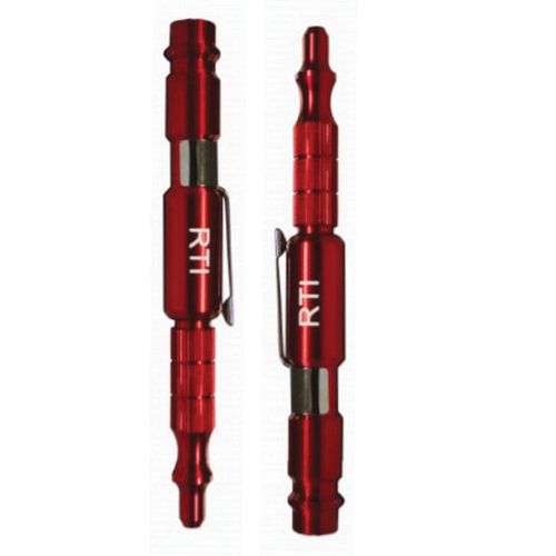 RTi PB-C Carded Precision Pencil Blower, Red Anodized Aluminum, Knurled Grip, Small Nozzle