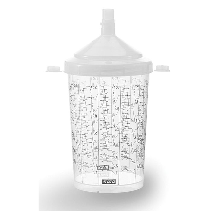 SATA RPS Multi-Purpose Disposable Cup 1214816 - 0.3 L with Lid and Filter for SATAjet 5000 B