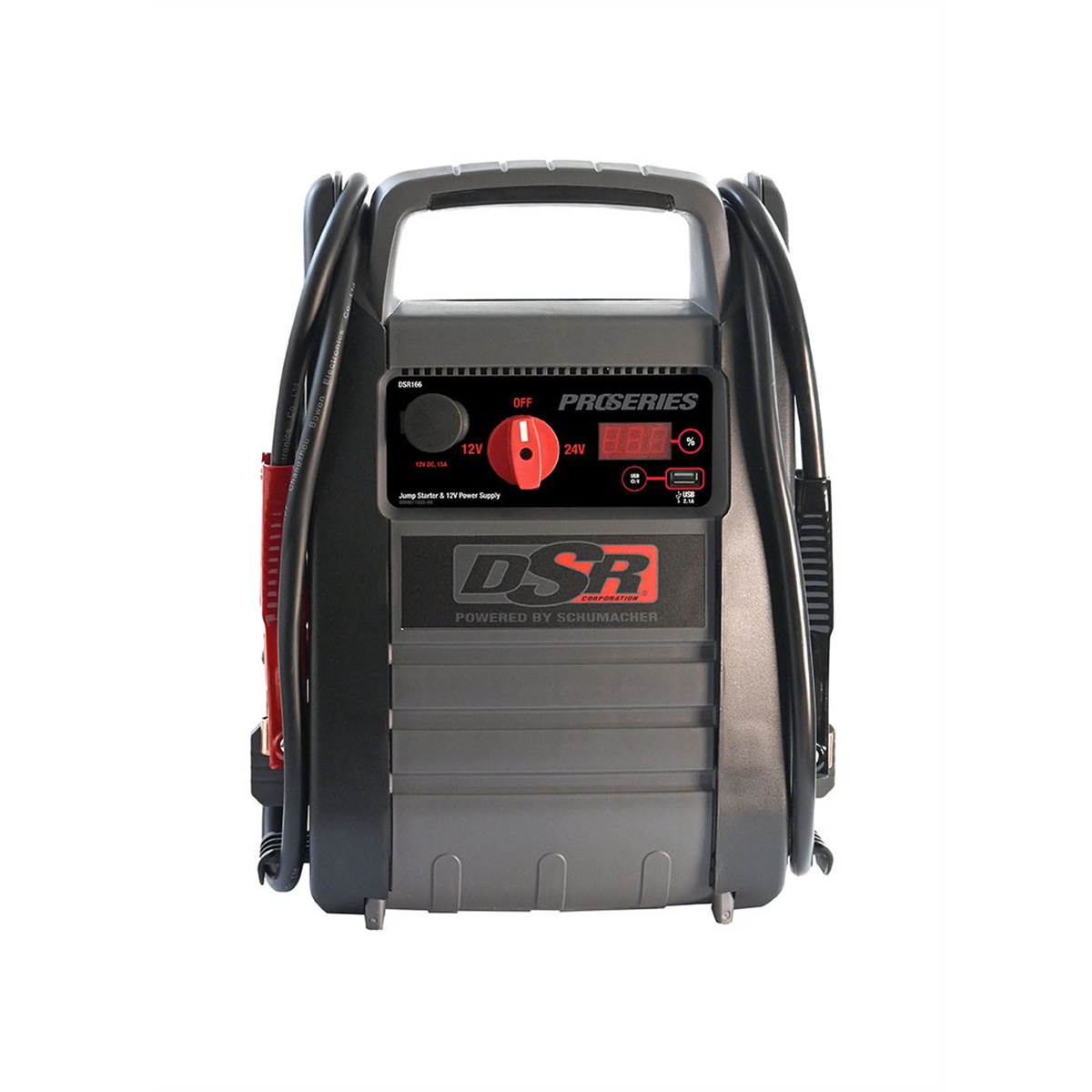 Schumacher Electric DSR165 2200 Peak Amp Jump Starter with 12V Accessory Outlet and 2.1A USB Port