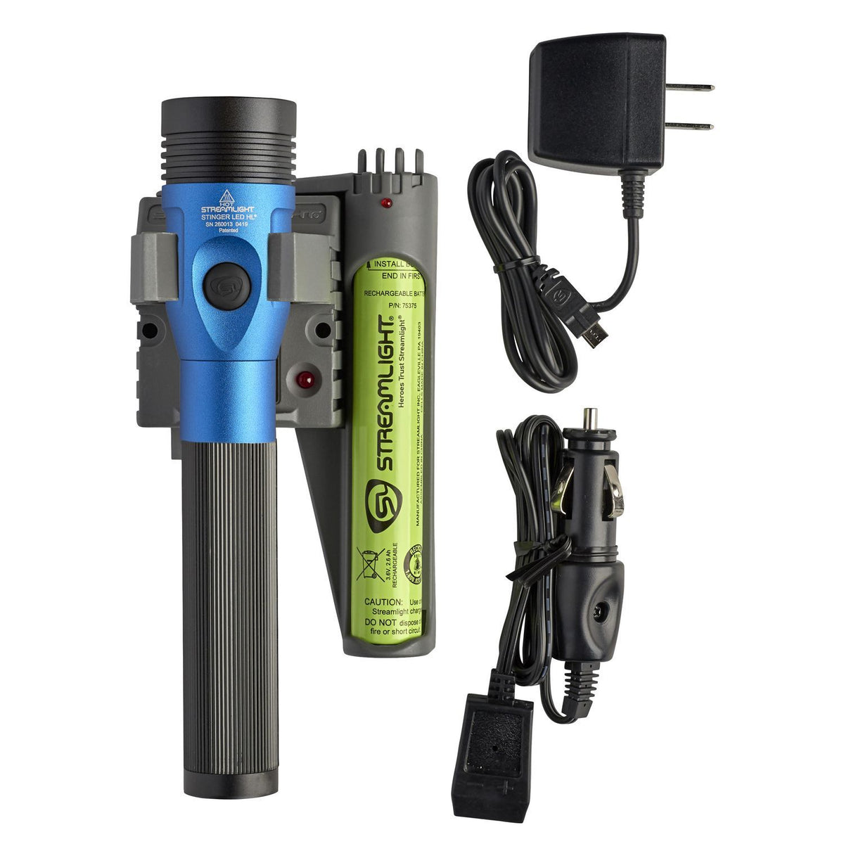 Streamlight Stinger LED HL 75476 Blue with Charger