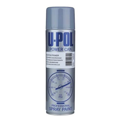 U-POL Power Can UP0830 Etch Primer 500 mL Gray Aerosol Can Part No 0830