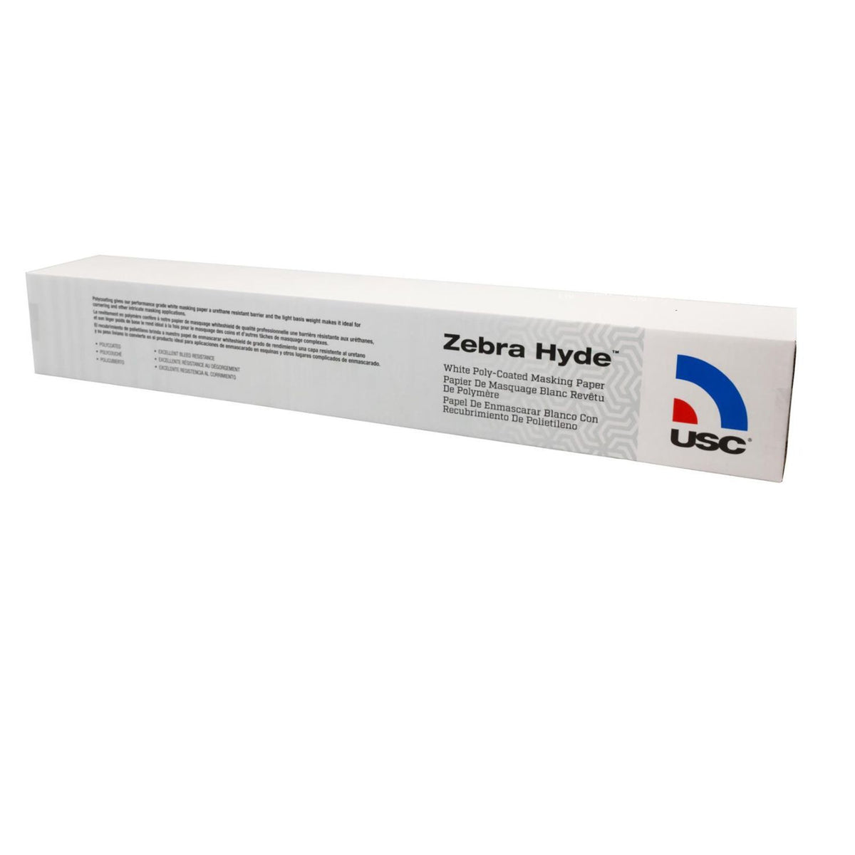 USC 39036 Zebra Hyde Premium Masking Paper 36 in Wide x 738 ft Long, White