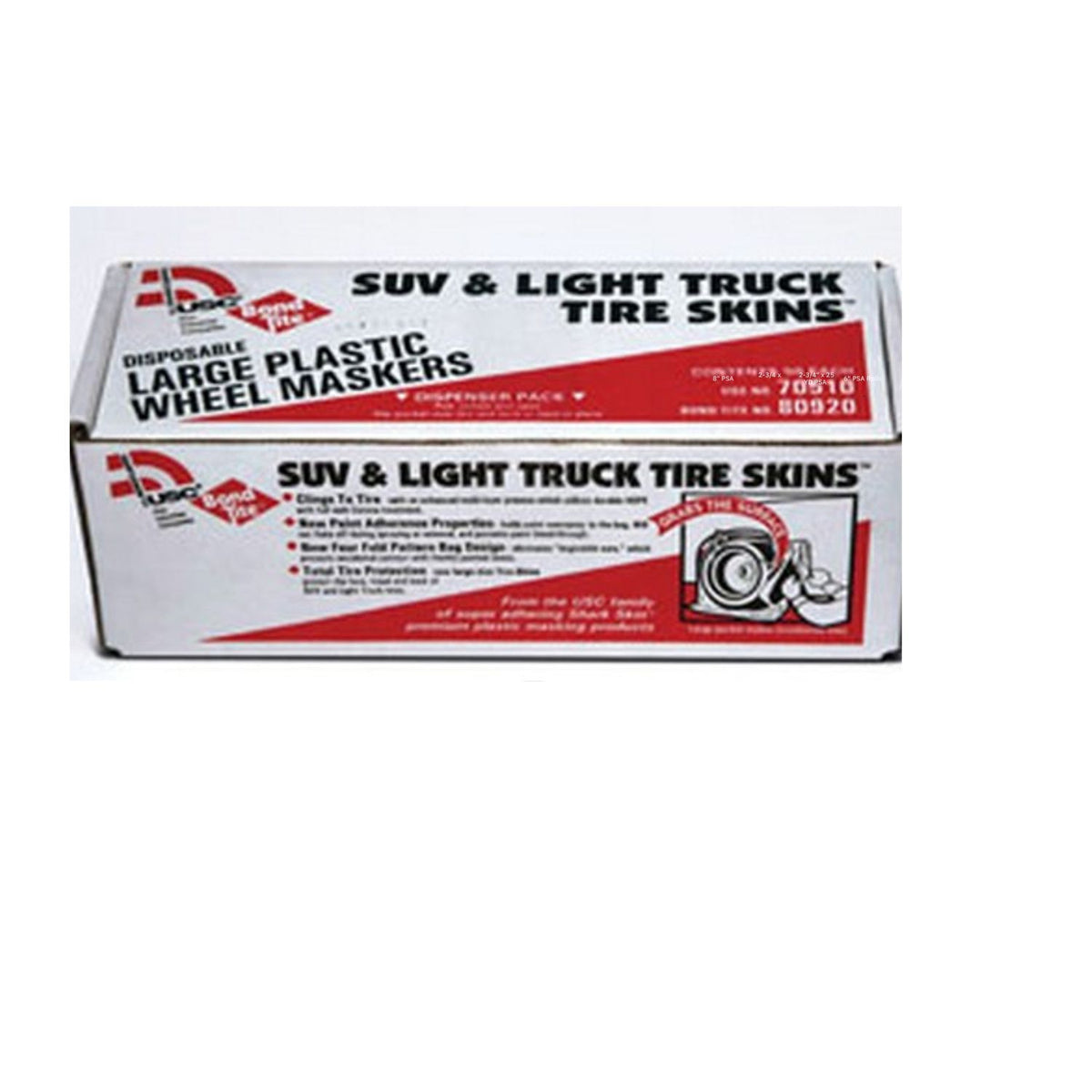 USC 70510 Tire Skin 45 x 40 x 17 in HDPE, Premium Masking for SUVs and Light Trucks