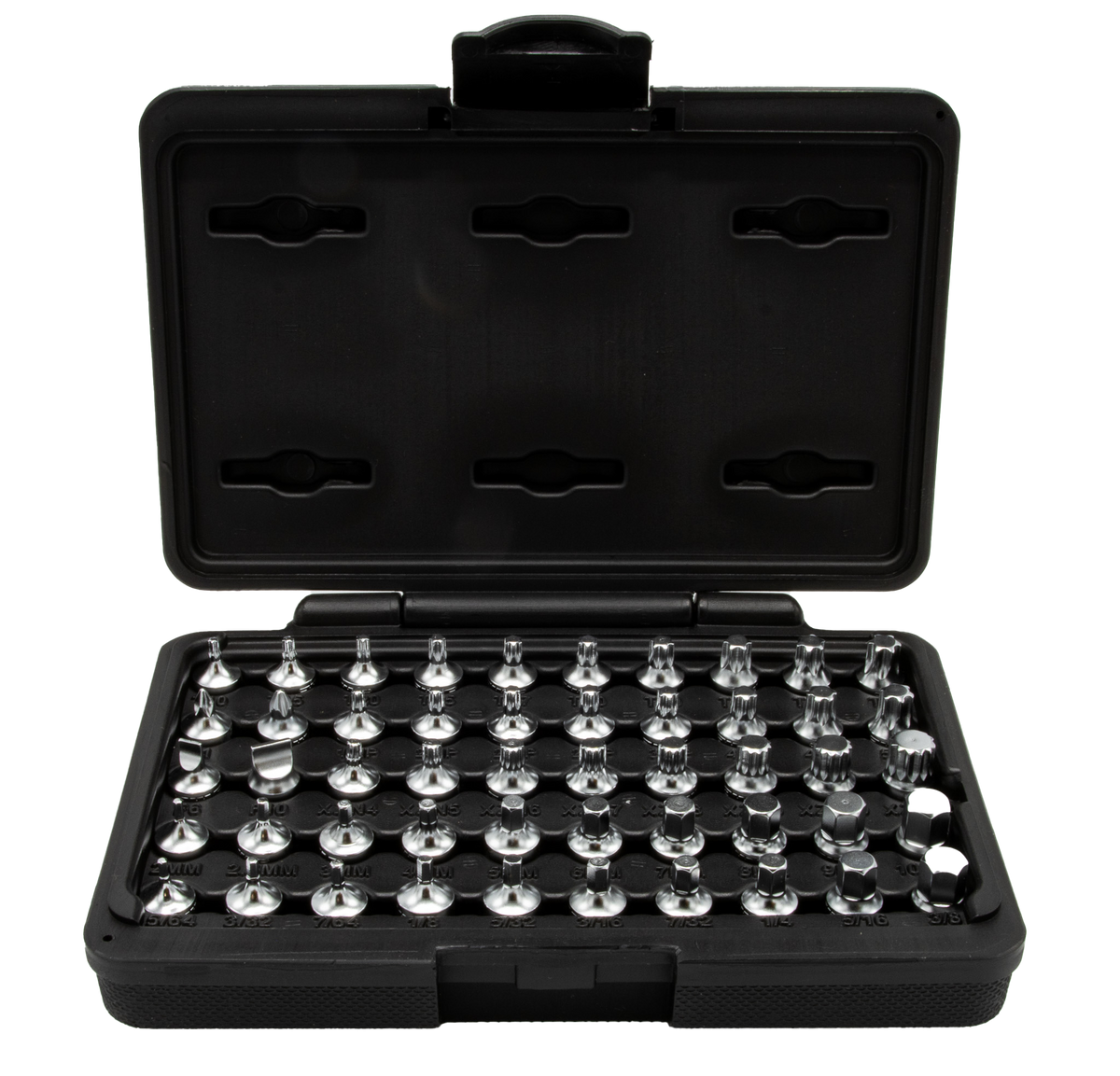 Vim Tools MMS450 Elite 50-Piece 1/4" Drive Socket Set, S2 Steel, Stubby Drivers, Model MMS450