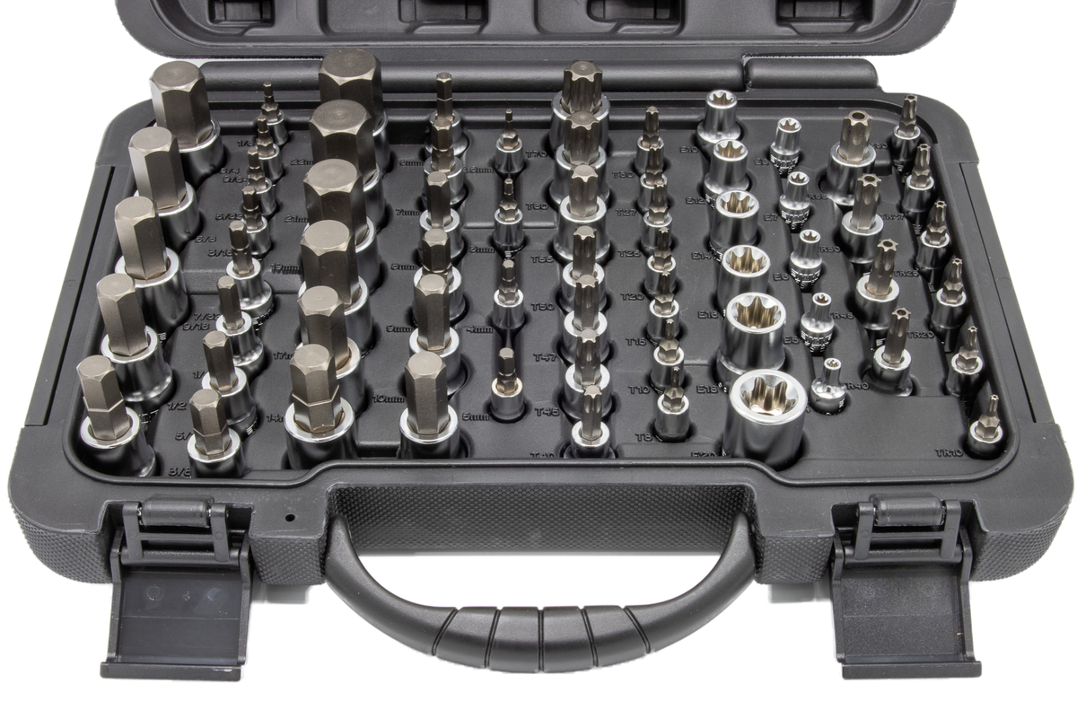 Vim Tools MMS64 Master Socket Set, Combines TMS34PF & HMS26, Adds Four New Sizes, S2 Steel, Chrome