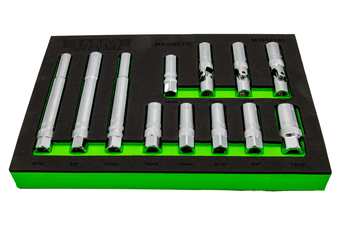 Vim Tools 12PtPc. 3/8'' Dr. Magnetic Spark Plug Mas