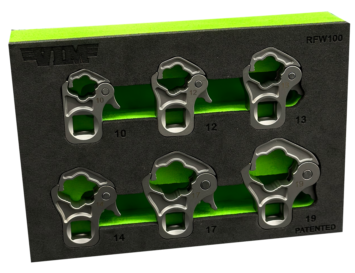 Vim Tools 6 PC. 3/8'' DR. RATCHETING FLARE NUT SET