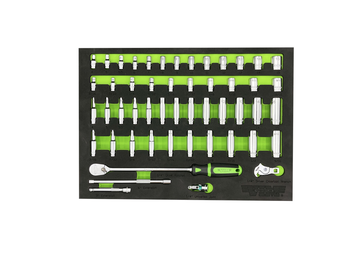 Vim Tools PC. 1/4'' DR. SOCKET MASTER SET