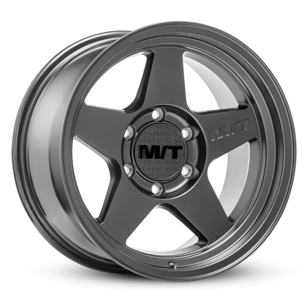 Mickey Thompson 226100383 Open 5 Wheel in Satin Black 17x9 with 4.5in Backspace for 07-26 Jeep Wrangler JK, JL & Gladiator JT