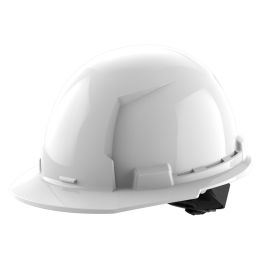 Milwaukee BOLT Front Brim Hard Hat w/4pt Ratcheting Suspension Unvented Class E - White