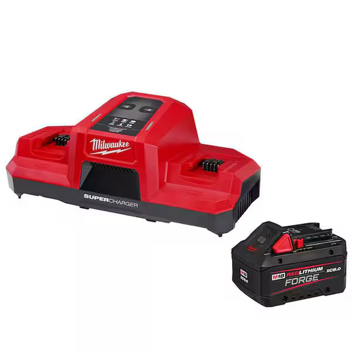 Milwaukee M18 Dual Bay Super Charger with 35-Minute 80% Supercharge, Model 48-59-1881SC