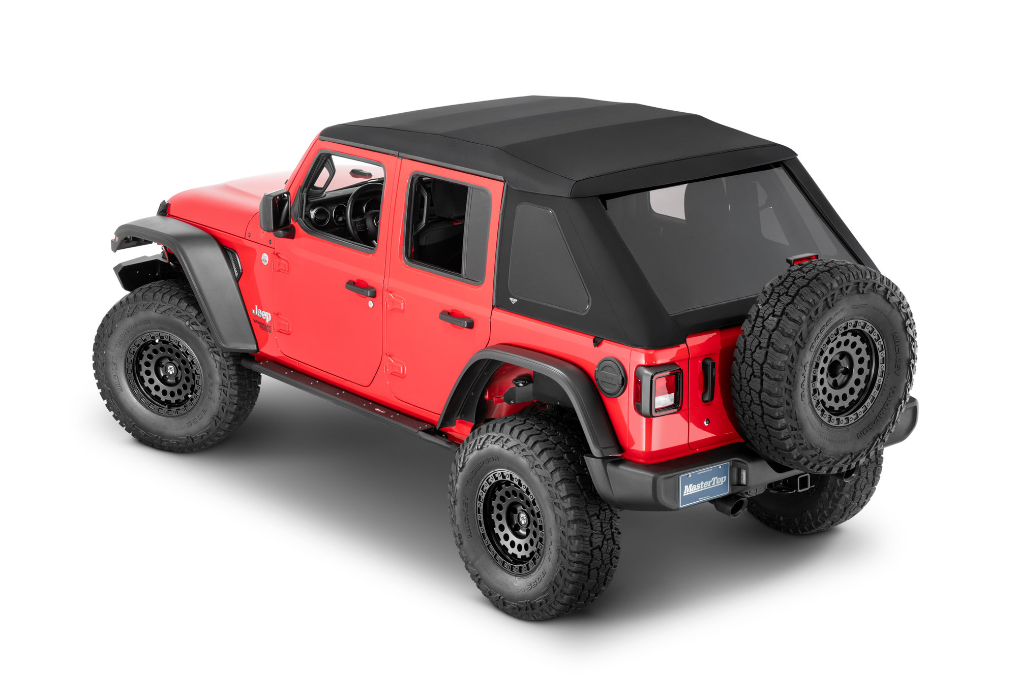 MasterTop Fastback Soft Top for 18-26 Jeep Wrangler JL Unlimited