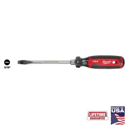 Milwaukee 3/8" Slotted 8" Cushion Grip Screwdriver (USA)