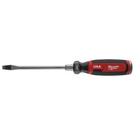 Milwaukee 5/16" Slotted 6" Cushion Grip Demolition Screwdriver (USA)