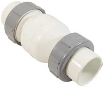 NDS 1-1/2″ True Union Spring Check Valve, White – 1700-15