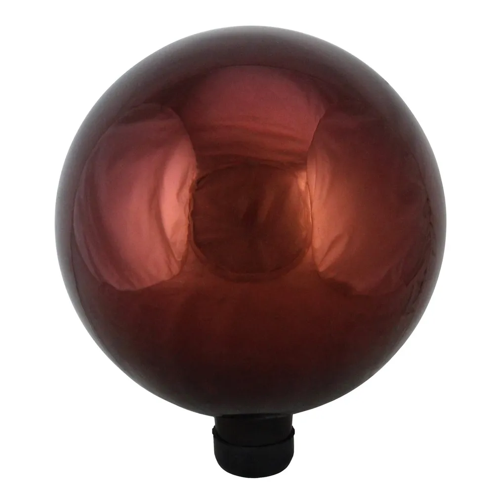10″ Berry Red Shiny Outdoor Patio Garden Gazing Ball – Add Style and Charm to Your Garden