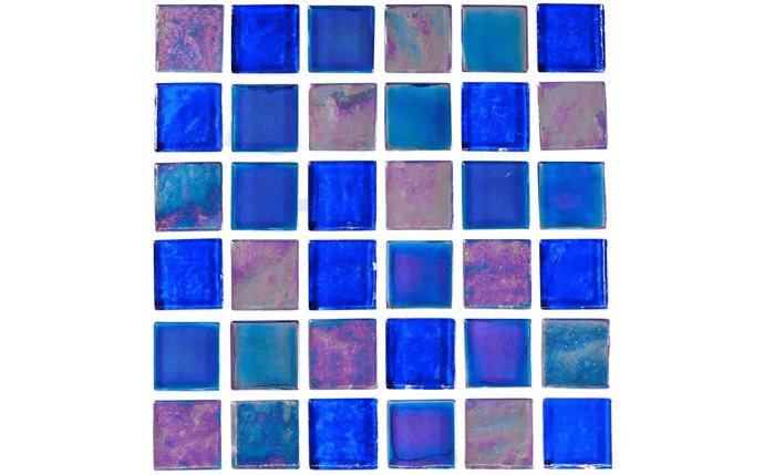 NPT 1″ x 1″ Equinox Textured Glass Tile Dark Blue EQX-MIDNIGHT