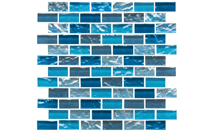 NPT 1″ x 2″ Elysium Iridescent Glass Tile Peacock ELY-PEACOCK1X2