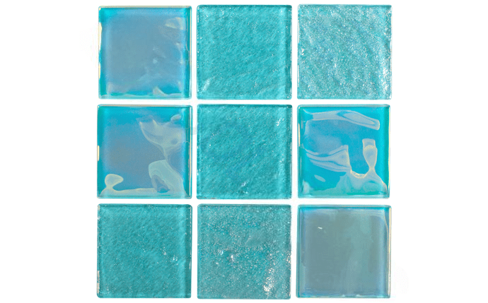 NPT 2″ x 2″ Equinox Textured Glass Tile Icy Teal EQX-WINTER2X2