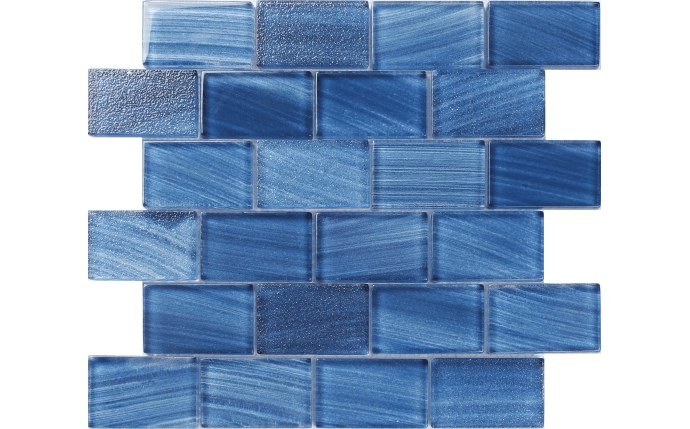 NPT 2″ x 3″ Stardust Glass Mesh Back Tile Cobalt RDT-COBALT2X3