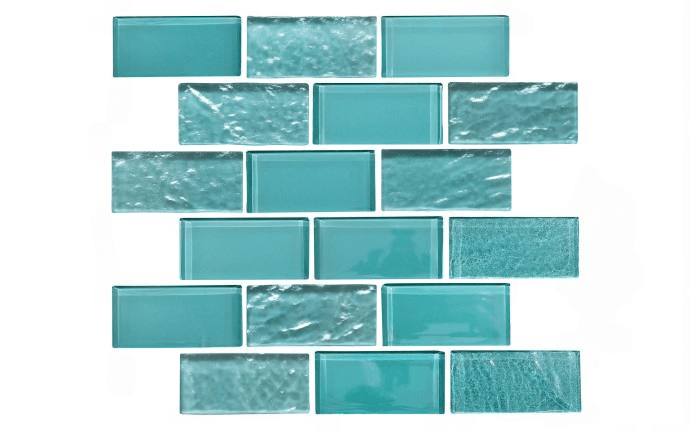 NPT 2″ x 4″ Elysium Iridescent Glass Tile Turquoise ELY-TURQ2X4