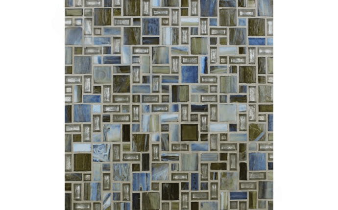 NPT COS-PARIS Cosmopolitan Tile Latte Silver Mosaic