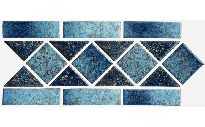 NPT Fiji Tile Sky Blue Border FIJI-SKY BORDER