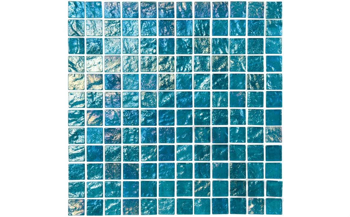NPT LWV-AQUAMARINE Lightwaves Collection Aquamarine Tile 1″ x 1″