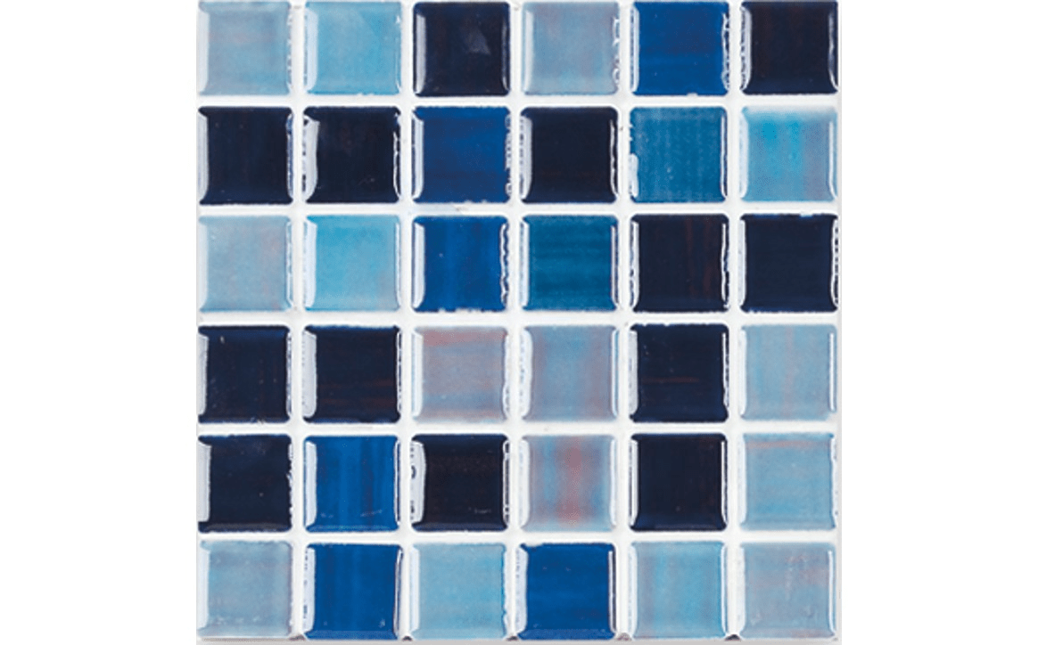 NPT MASBMX200 1″ x 1″ BMX Mix Mosaic Tile Blue Mix