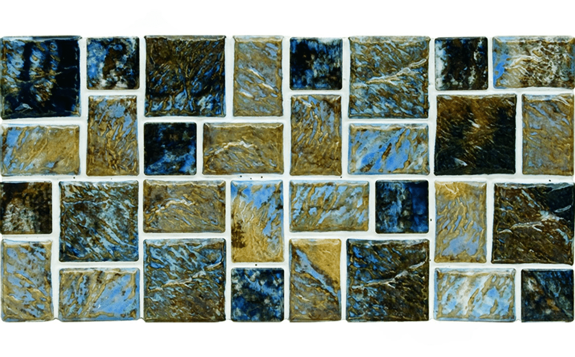 NPT MASMR150 Street Random Mini Mosaic Tile Dark Blue