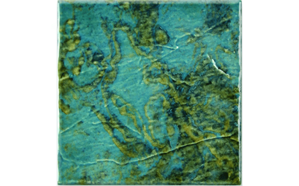 NPT MASSV611 6″ x 6″ Volcano Glossy Tile Aqua Blue