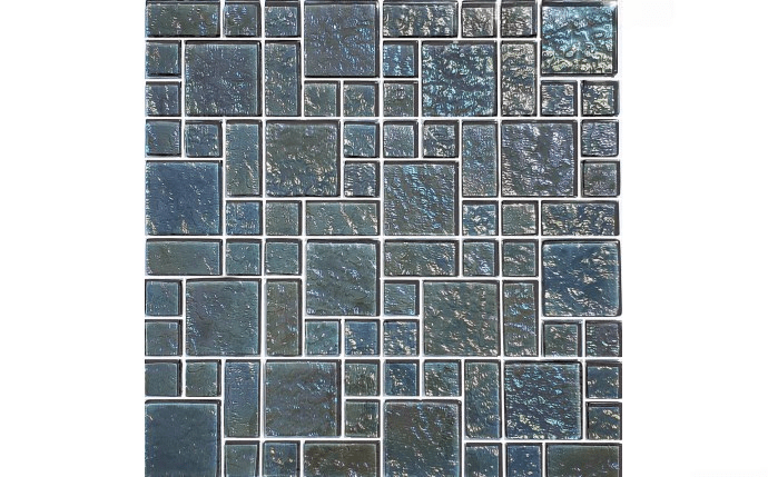 NPT Mixed Size Galaxy Glass Tile Blends Graphite GG8M2348K8