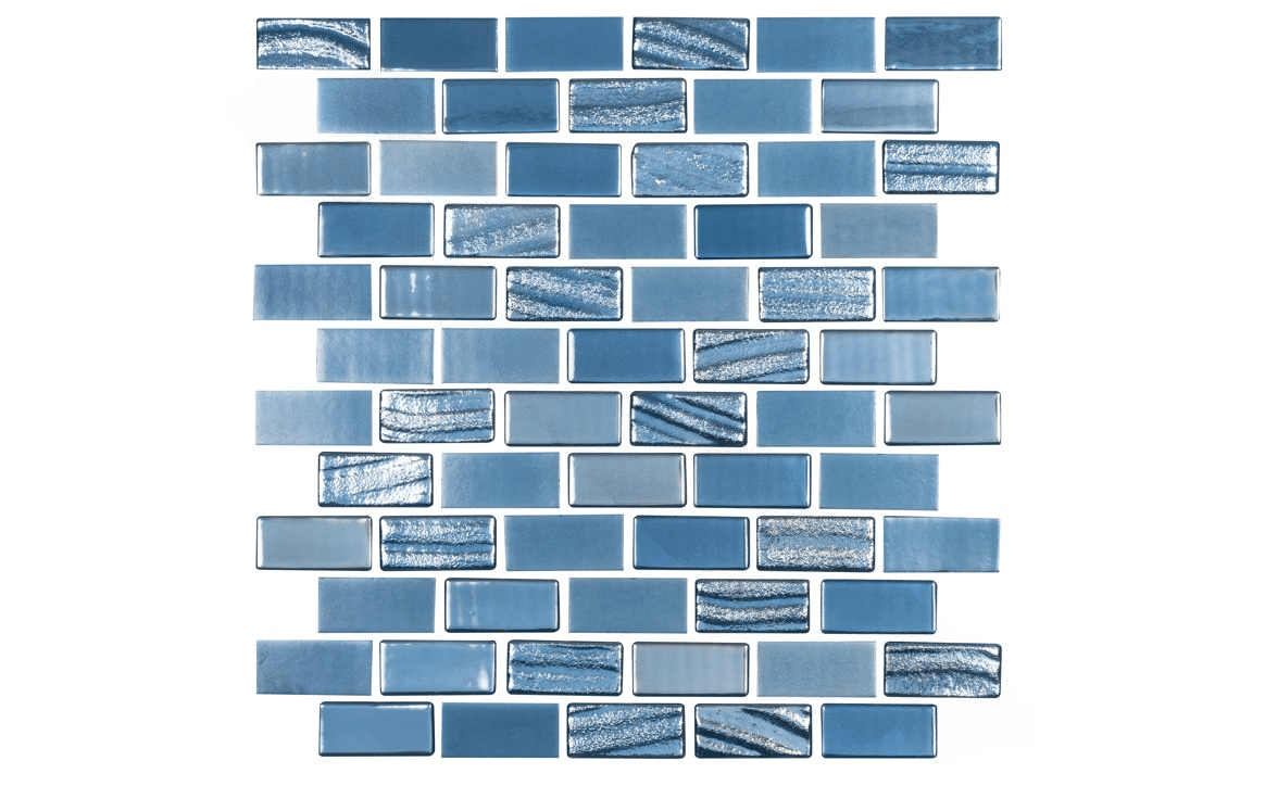 NPT SGA-COBALTO 1″ x 2″ Sea Glass Tile Cobalto