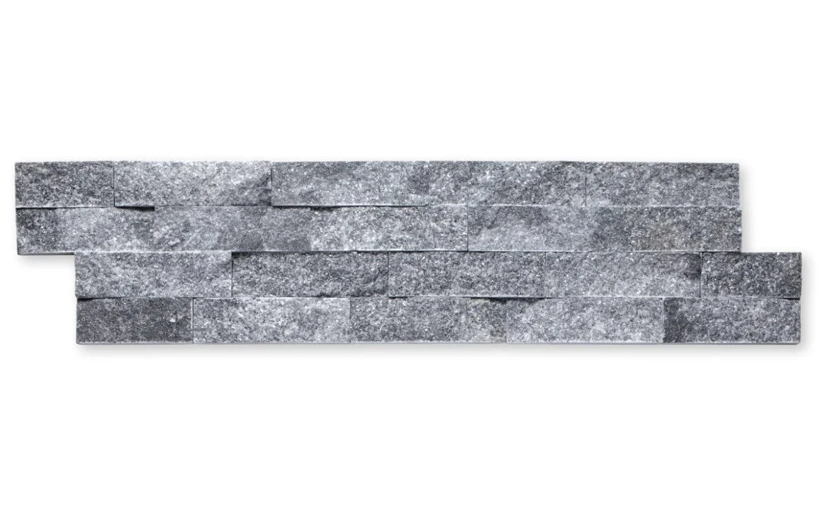 NPT VNM-NERO 6″ x 23 5/8″ Ledger Panel Glint Split Face Tile Charcoal