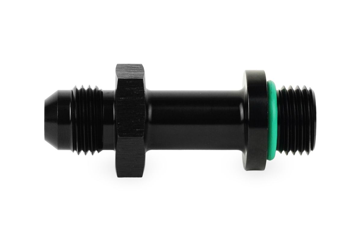 RaceFlux -6AN O-Ring Boss to -6AN Male Flare Extension Fitting