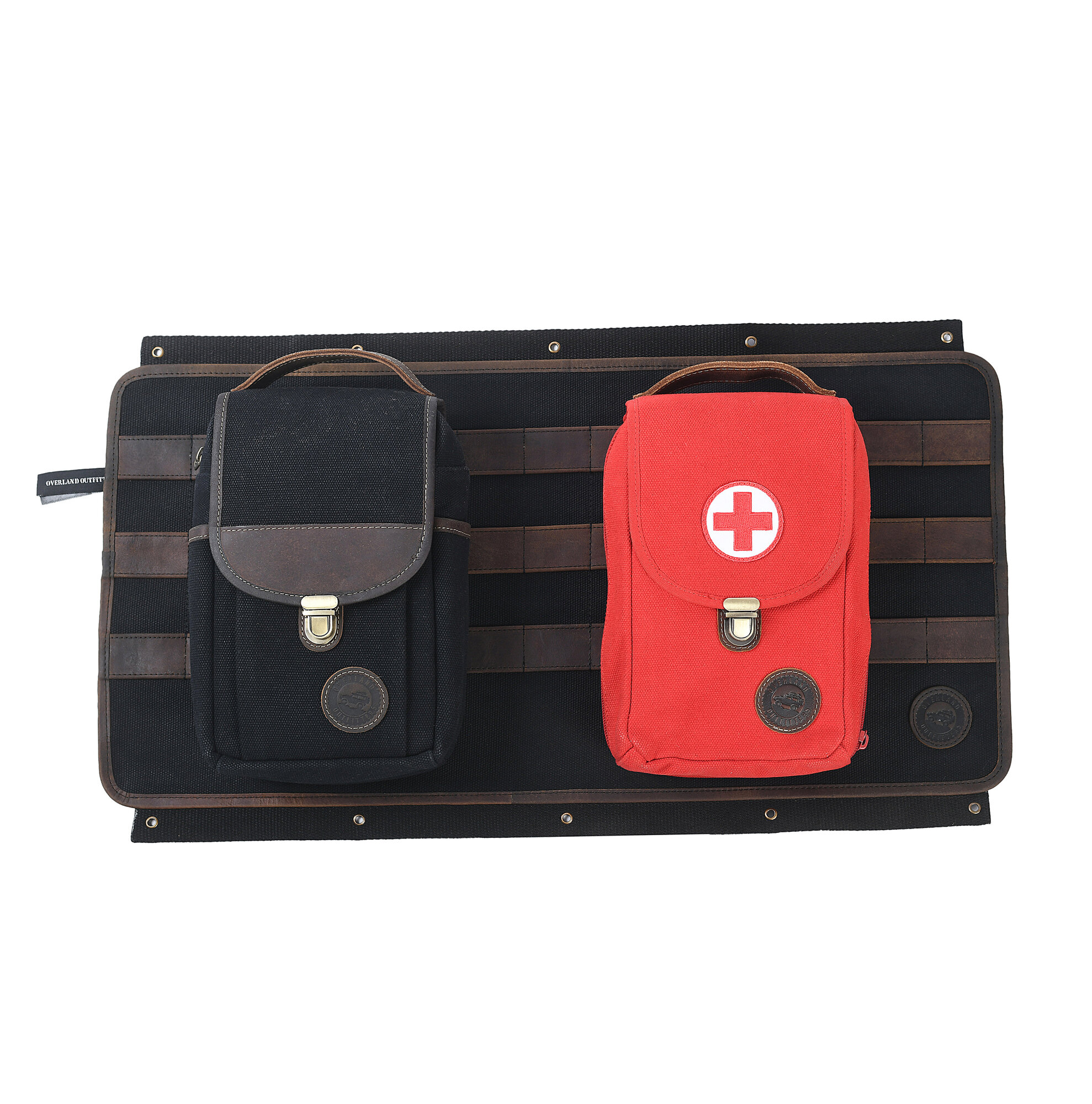 Overland Outfitters Tailgate Panel with Bags & First Aid Bagfor 18-26 Jeep Wrangler JL