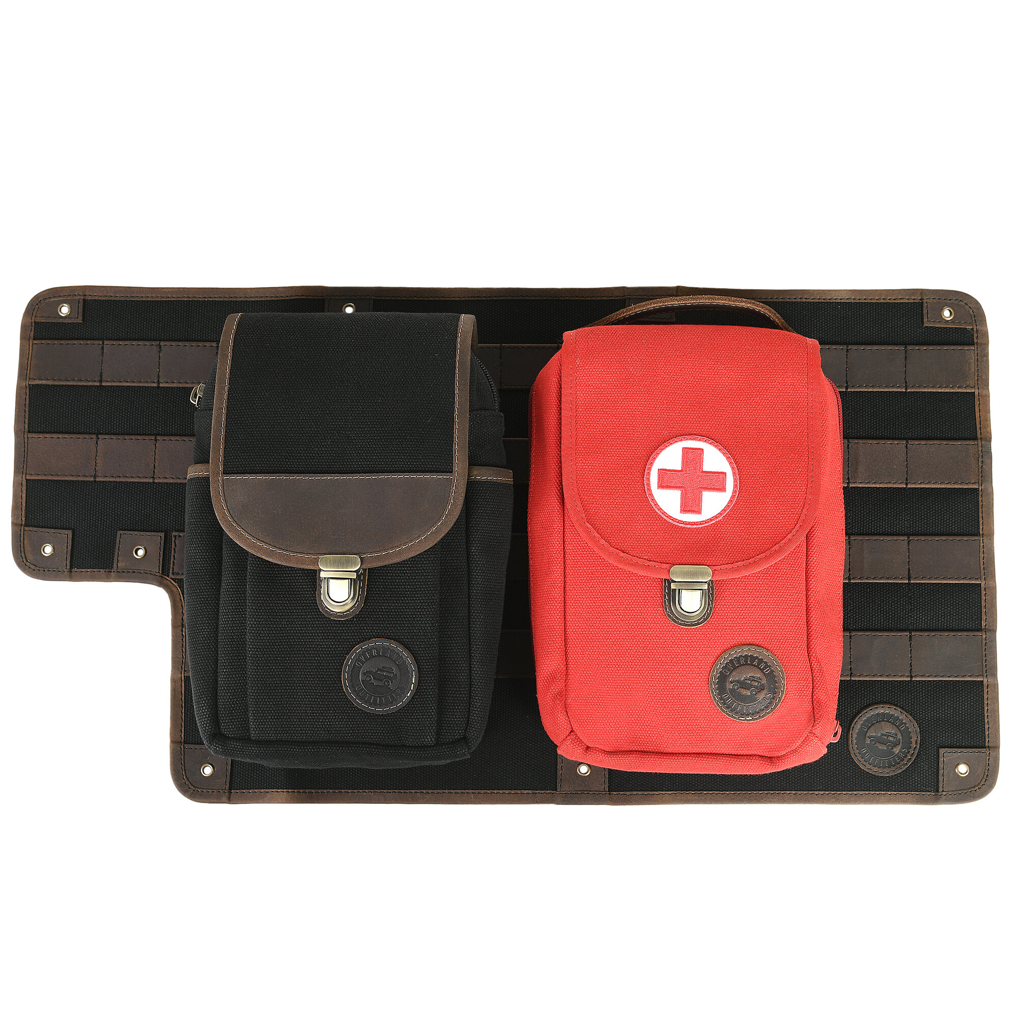 Overland Outfitters Tailgate Panel with Bags & First Aid Bagfor 87-06 jeep Wrangler YJ & TJ