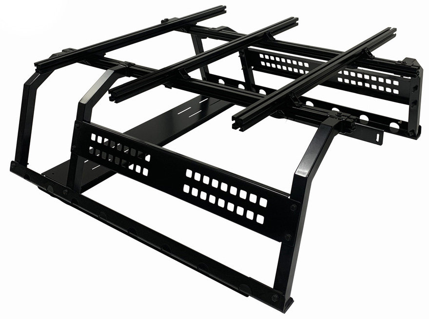 Overland Vehicle Systems Discovery Rack Mid Size Truck Bed System for 20-26 Jeep Gladiator JT
