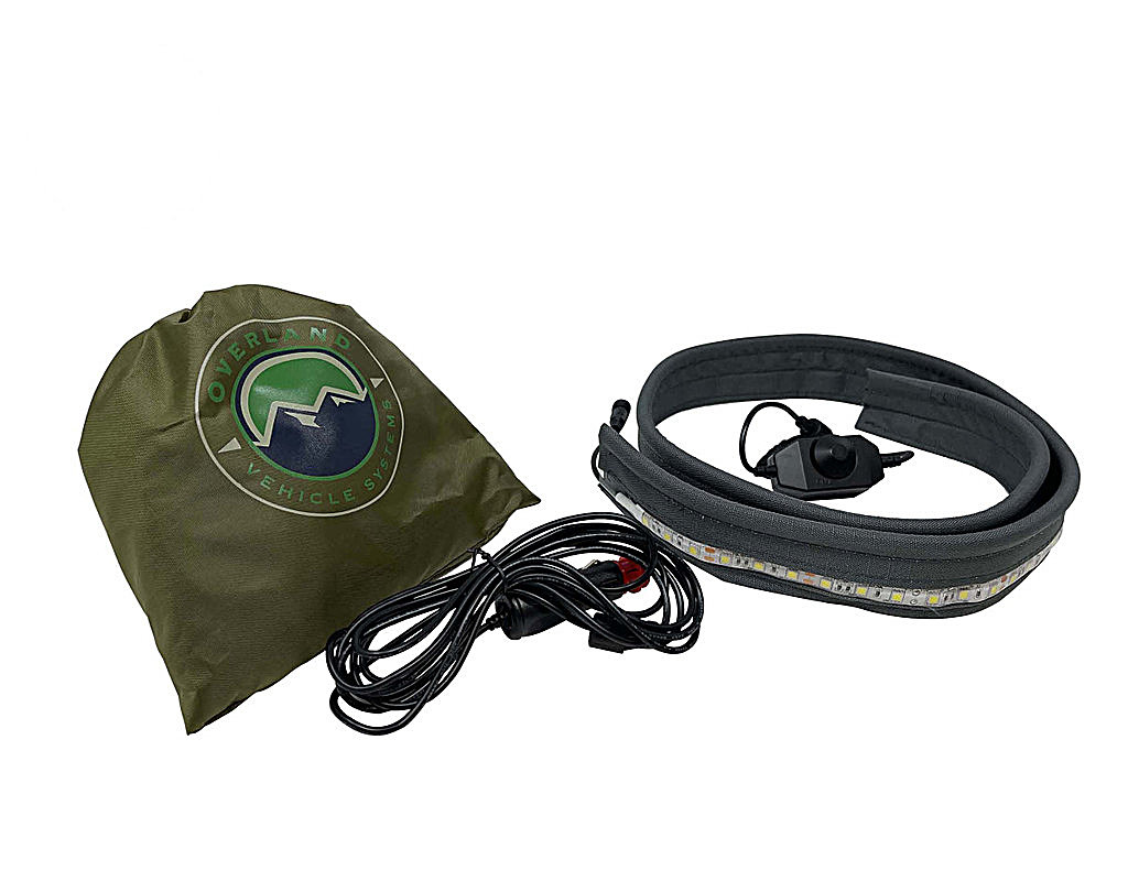 Overland Vehicle Systems 18009908 47" LED Light Adjustable Dimmer With Adapter Kitfor Nomadic Awnings & Roof Top Tents