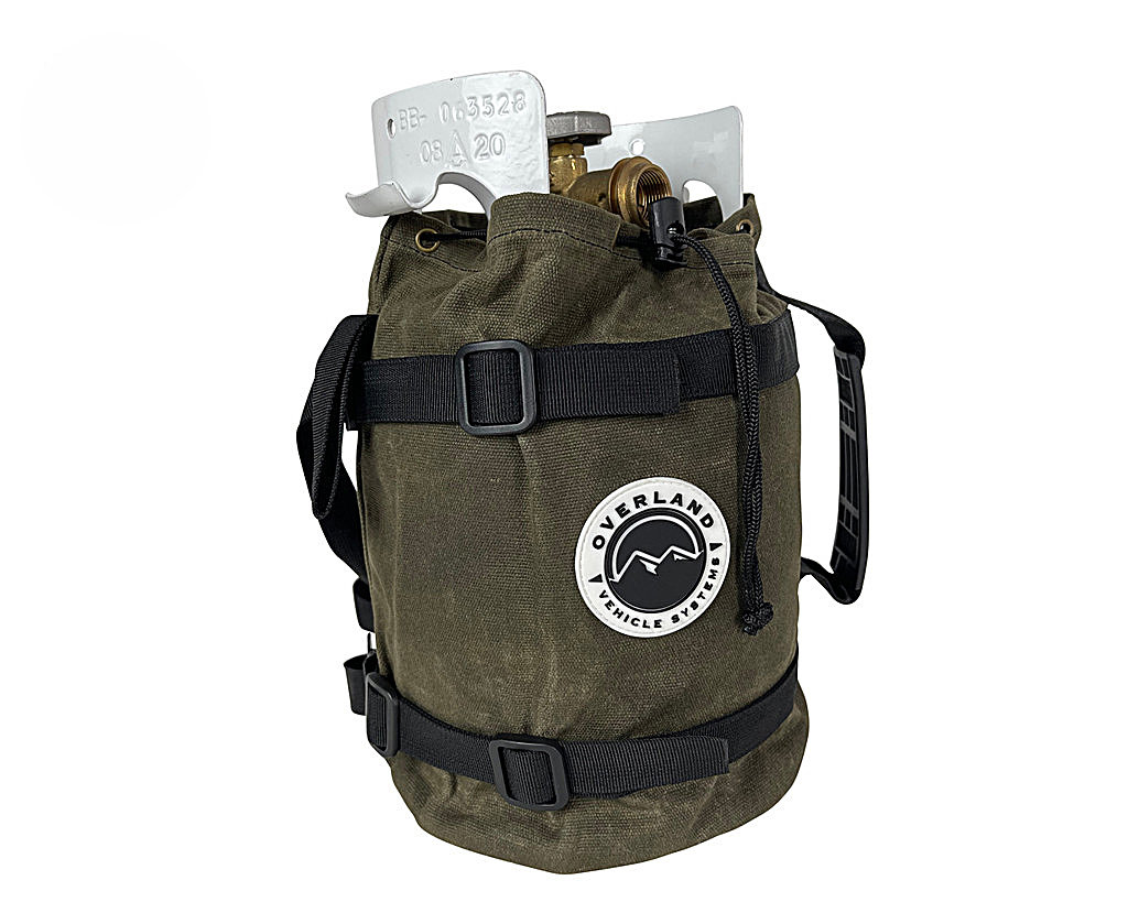 Overland Vehicle Systems 21189941 Canyon Wax Canvas 5lb. Propane Bag