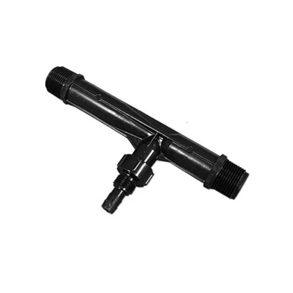 Ozone Injector, Mazzei, 1″MPT x 1″MPT x 1/2″Barbed Cap, 5psi/3.9GPM to 120psi/1-GPM : 978-MAZZEI
