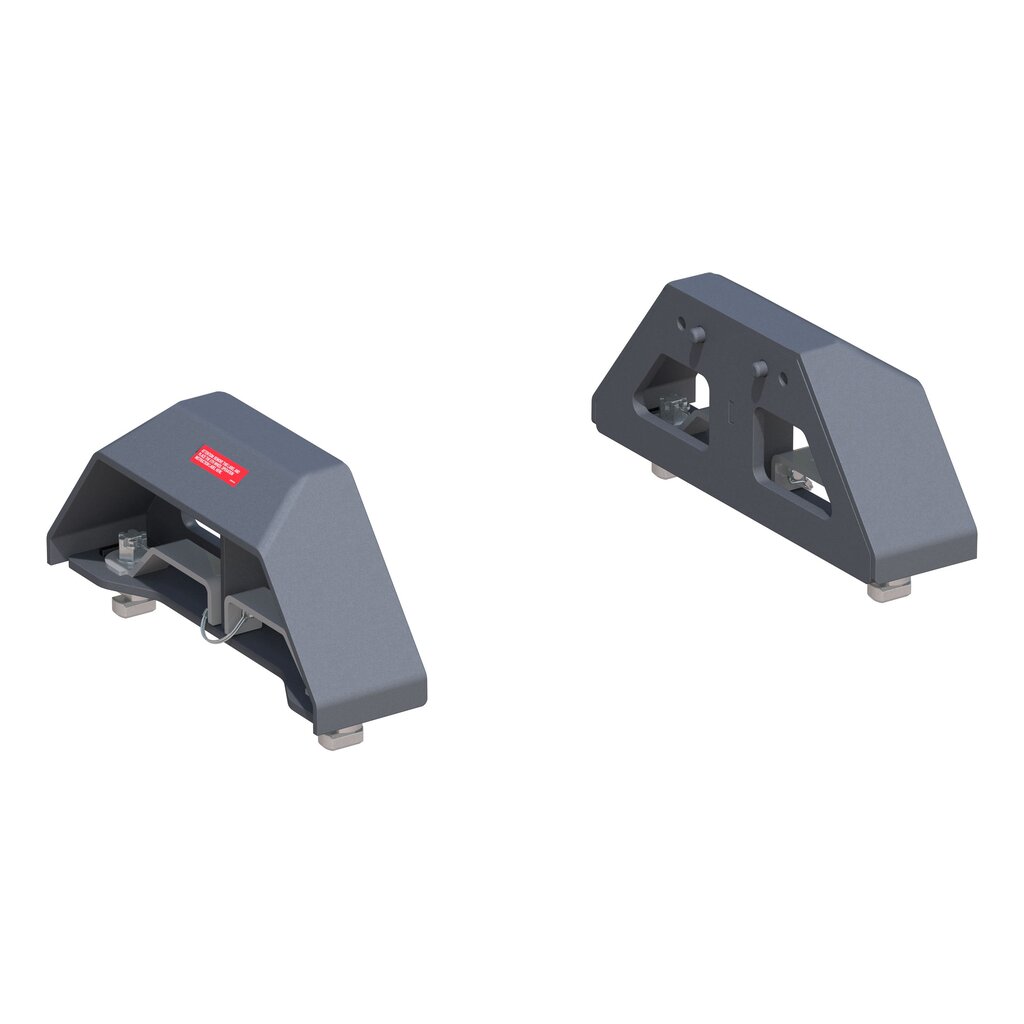 Curt Puck 5th Wheel Legs, Select Silverado, Sierra HD, 8' Bed, 30K, Teridium Grey - 16030
