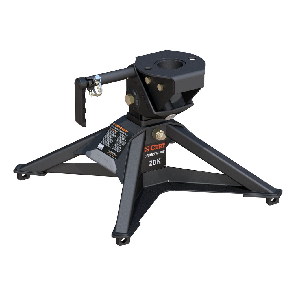 Curt CrossWing 20K 5th Wheel Hitch for Industry-Standard Rails - 16600